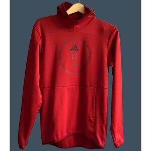 ADIDAS -MEN PULLOVER SWEATSHIRT -FRONT KANGAROO POCKET -SIZE SMALL